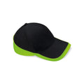 Cappellino Teamwear Competition Cap black/lime green - personalizzabile con logo