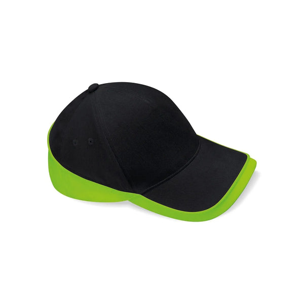 Cappellino Teamwear Competition Cap black/lime green - personalizzabile con logo