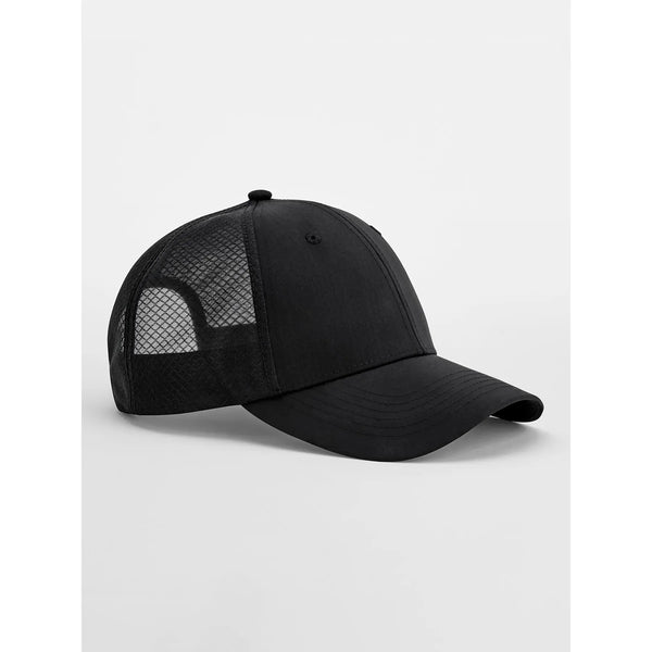 Cappellino Technical Mesh Trucker nero - personalizzabile con logo