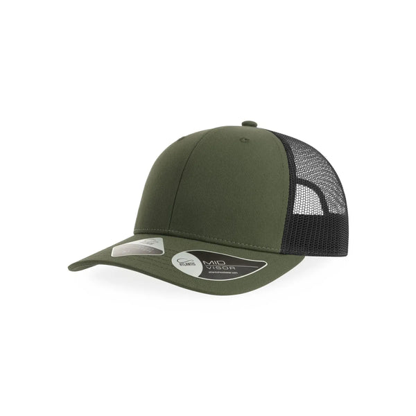Cappellino Trucker Bryce olive-black - personalizzabile con logo