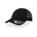 Cappellino Trucker Rapper black-black - personalizzabile con logo