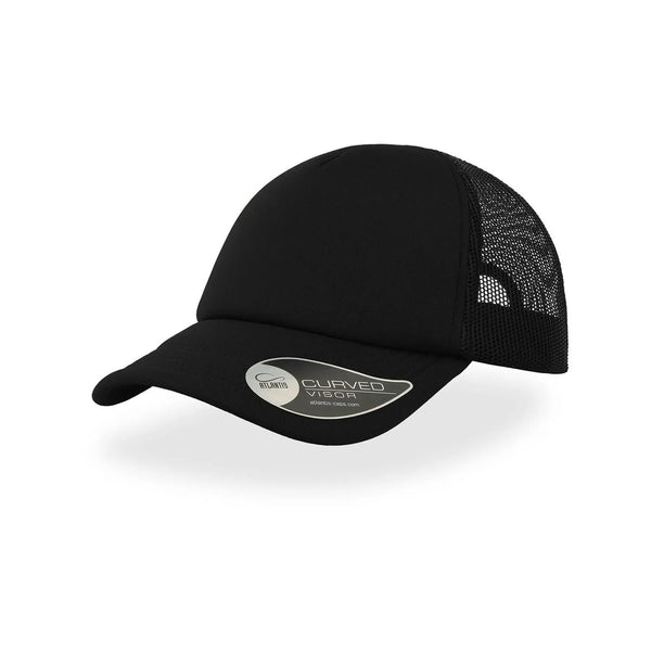 Cappellino Trucker Rapper black-black - personalizzabile con logo