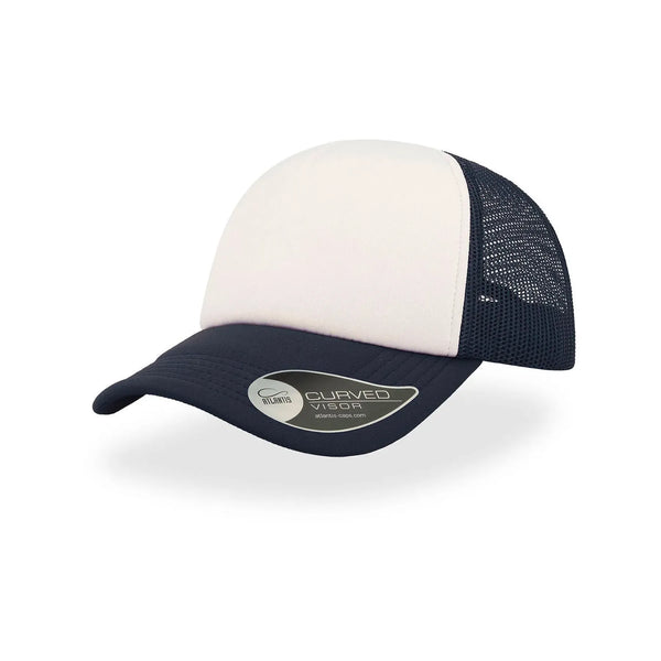 Cappellino Trucker Rapper blu - personalizzabile con logo