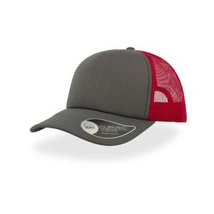 Cappellino Trucker Rapper grigio - personalizzabile con logo