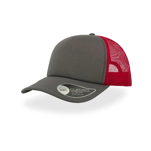 Cappellino Trucker Rapper grigio - personalizzabile con logo