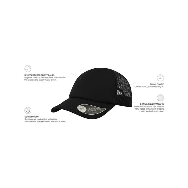 Cappellino Trucker Rapper - personalizzabile con logo