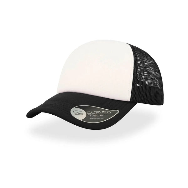 Cappellino Trucker Rapper nero - personalizzabile con logo