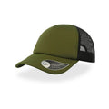 Cappellino Trucker Rapper verde - personalizzabile con logo