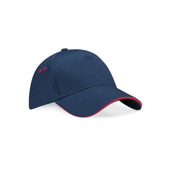 Cappellino Ultimate 5 Panel Cap - Sandwich Peak blu - personalizzabile con logo
