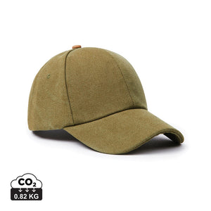 Cappellino VINGA Bosler in canvas AWARE™ verde - personalizzabile con logo