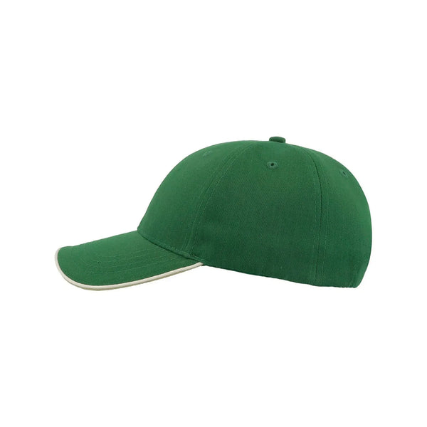 Cappellino Zoom Piping Sandwich verde - personalizzabile con logo