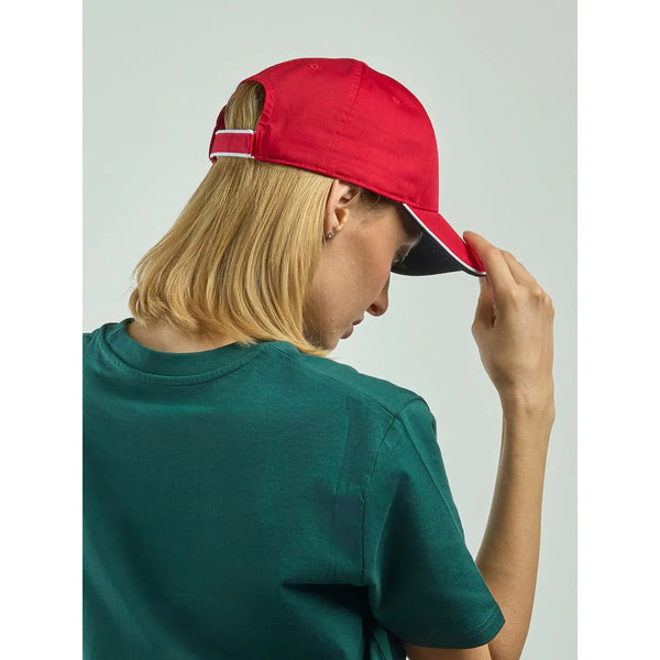 Cappellino Zoom Piping Sandwich verde - personalizzabile con logo