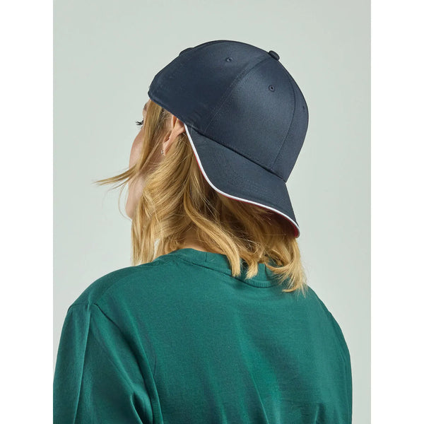 Cappellino Zoom Piping Sandwich verde - personalizzabile con logo