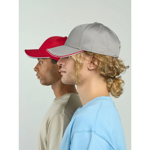 Cappellino Zoom Piping Sandwich verde - personalizzabile con logo