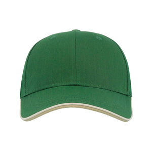 Cappellino Zoom Piping Sandwich verde - personalizzabile con logo