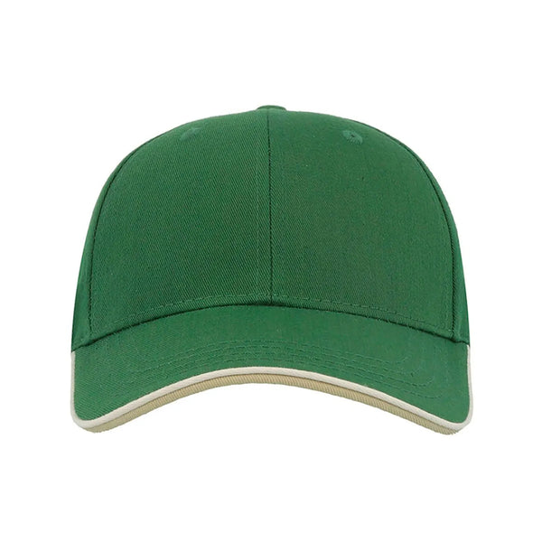 Cappellino Zoom Piping Sandwich verde - personalizzabile con logo