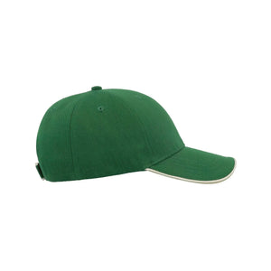 Cappellino Zoom Piping Sandwich verde - personalizzabile con logo