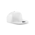 Cappello 5 Panel Snapback Rapper Cap bianco - personalizzabile con logo