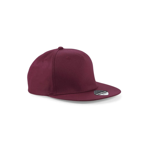 Cappello 5 Panel Snapback Rapper Cap bordeaux - personalizzabile con logo