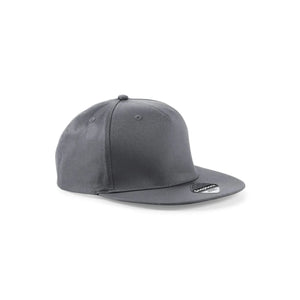 Cappello 5 Panel Snapback Rapper Cap grigio - personalizzabile con logo