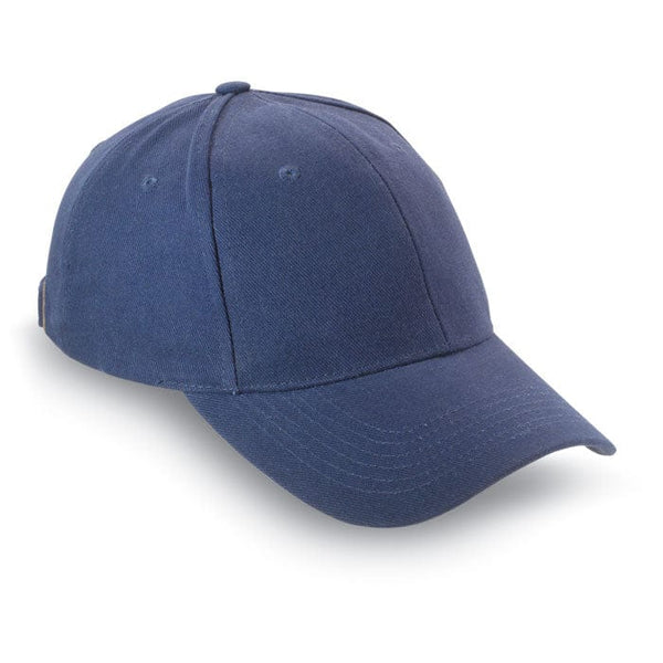 Cappello 6 segmenti blu - personalizzabile con logo