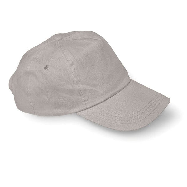 Cappello a 5 pannelli grigio - personalizzabile con logo