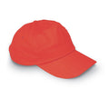 Cappello a 5 pannelli rosso - personalizzabile con logo