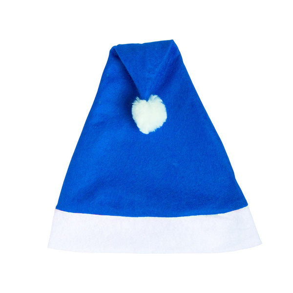 Cappello Babbo Natale Papa Noel blu - personalizzabile con logo