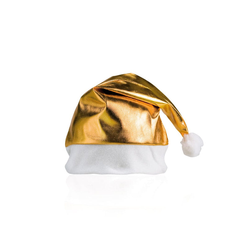Cappello Babbo Natale Shiny oro - personalizzabile con logo