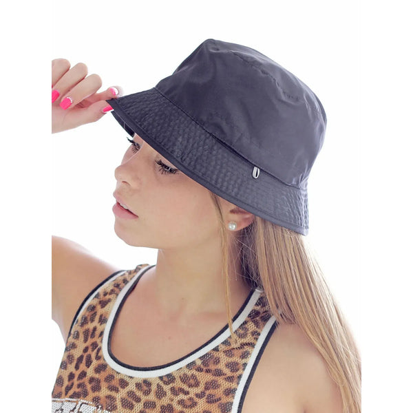 Cappello Bucket Pocket nero - personalizzabile con logo