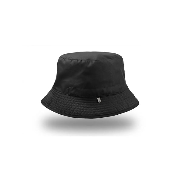 Cappello Bucket Pocket nero - personalizzabile con logo