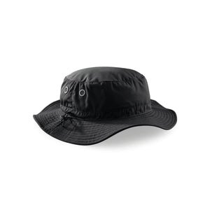 Cappello Cargo Bucket Hat nero - personalizzabile con logo