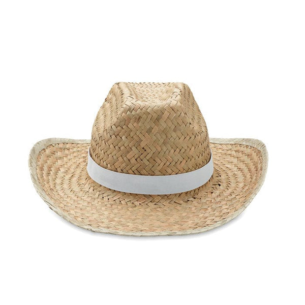 Cappello cowboy in paglia - personalizzabile con logo