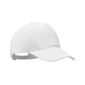 Cappello da baseball in cotone organico bianco - personalizzabile con logo