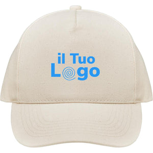 Cappello da baseball in cotone organico - personalizzabile con logo