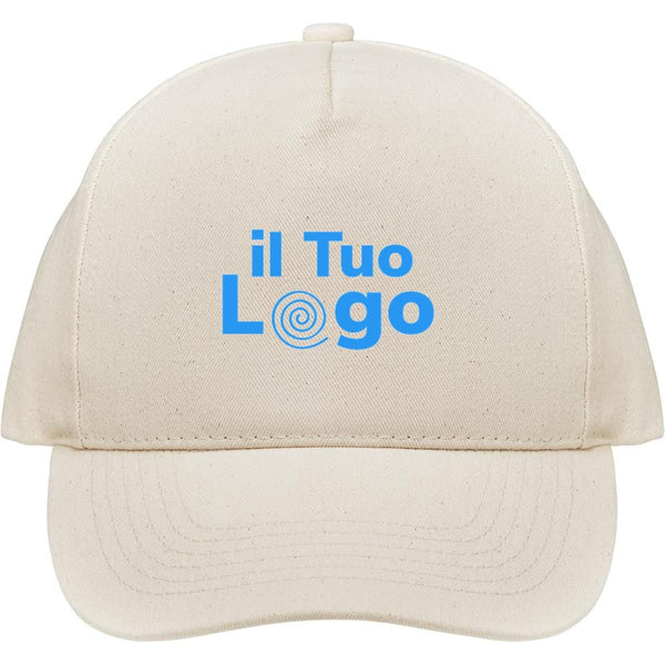 Cappello da baseball in cotone organico - personalizzabile con logo