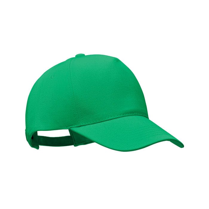 Cappello da baseball in cotone organico verde - personalizzabile con logo