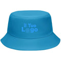 Cappello da pescatore colorato Azzurro - personalizzabile con logo