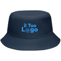 Cappello da pescatore colorato blu navy - personalizzabile con logo