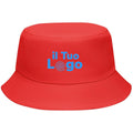 Cappello da pescatore colorato Rosso - personalizzabile con logo