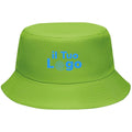 Cappello da pescatore colorato verde calce - personalizzabile con logo