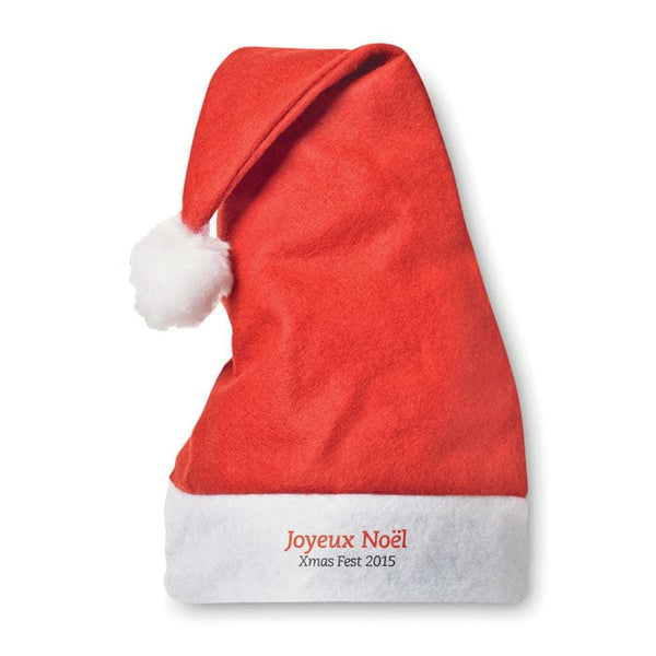 Cappello di Natale Rosso - personalizzabile con logo