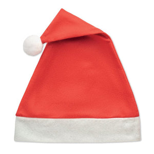 Cappello di Natale  RPET Rosso - personalizzabile con logo