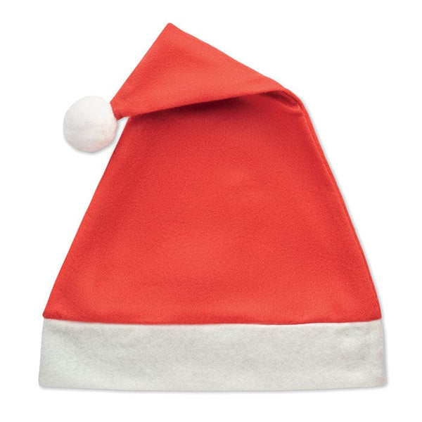 Cappello di Natale  RPET Rosso - personalizzabile con logo