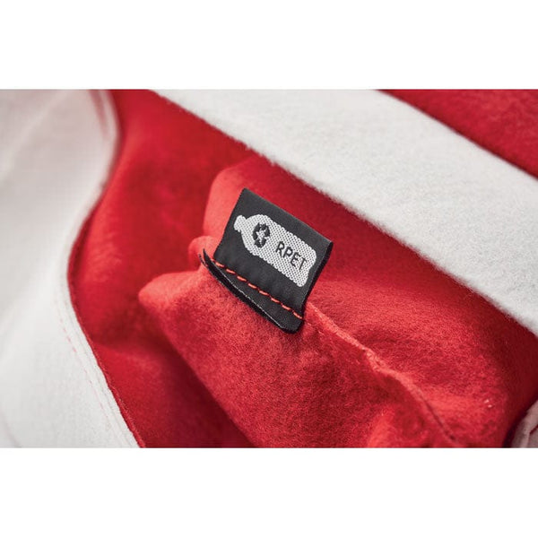 Cappello di Natale  RPET Rosso - personalizzabile con logo