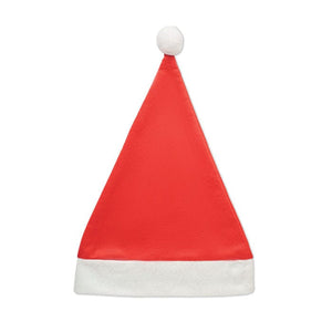 Cappello di Natale  RPET Rosso - personalizzabile con logo