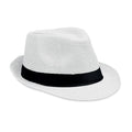 Cappello di paglia Bianco - personalizzabile con logo