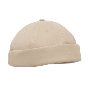 Cappello Docker in cotone Beige - personalizzabile con logo