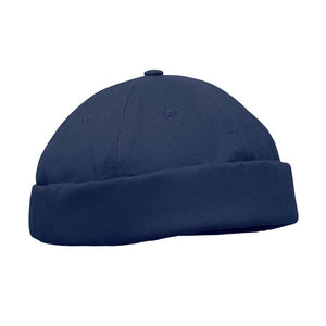 Cappello Docker in cotone Blu - personalizzabile con logo