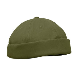 Cappello Docker in cotone verde - personalizzabile con logo
